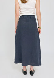 Linen Midi Skirt