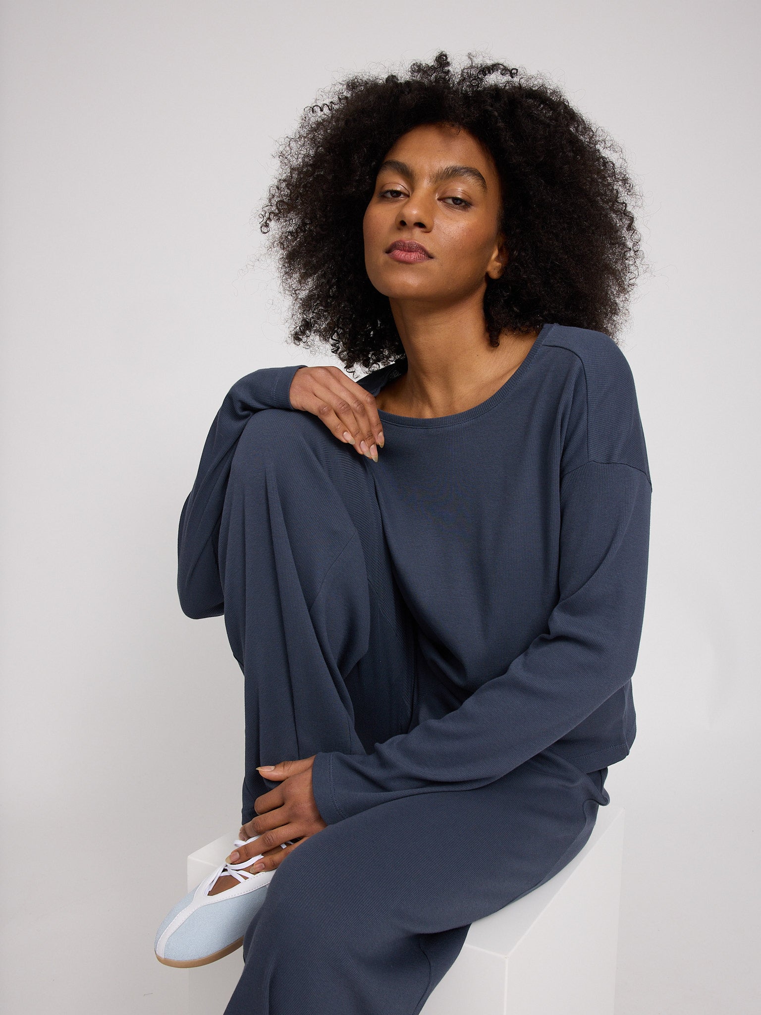 Striped Rib Longlseeve