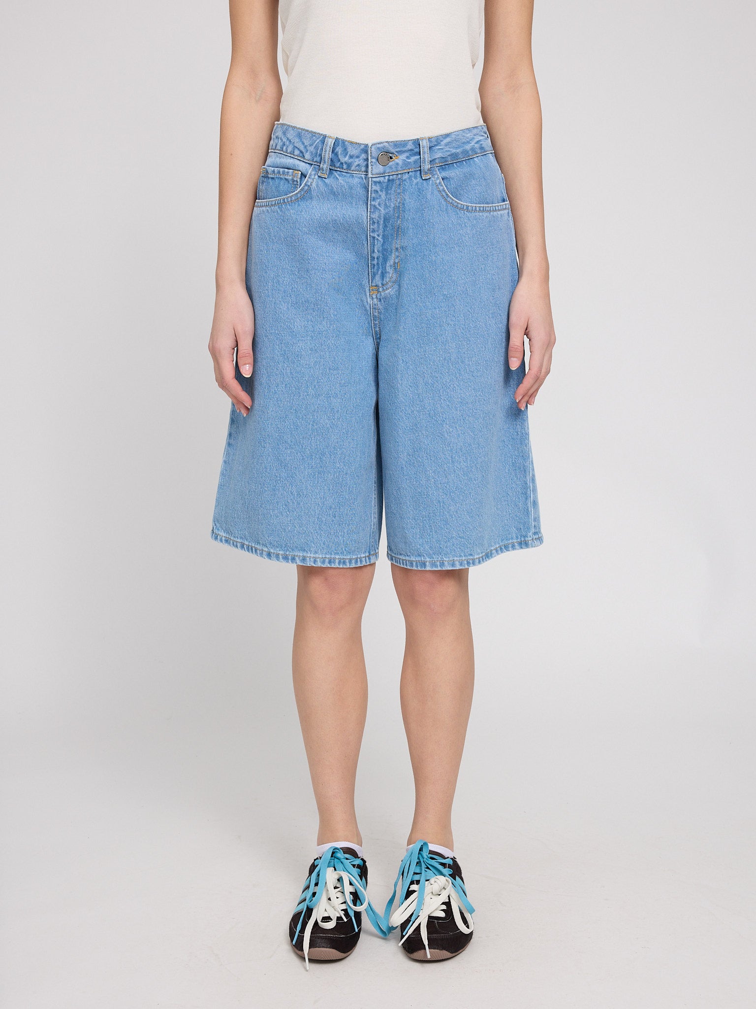 Denim Bermuda Shorts