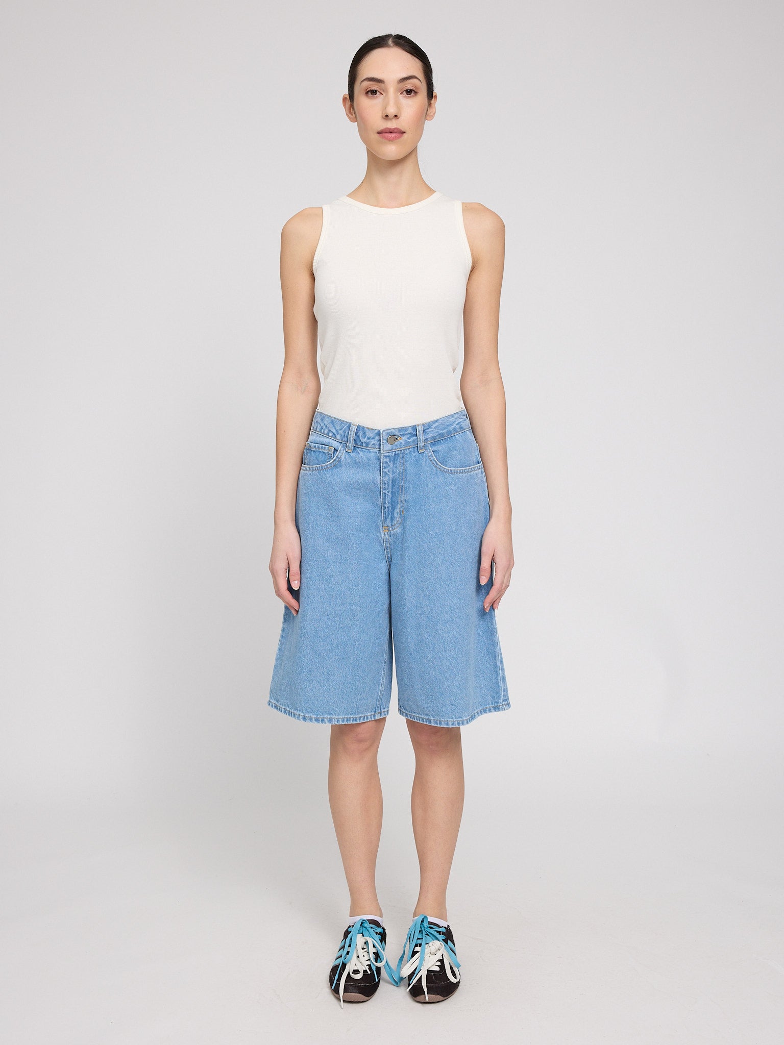 Denim Bermuda Shorts