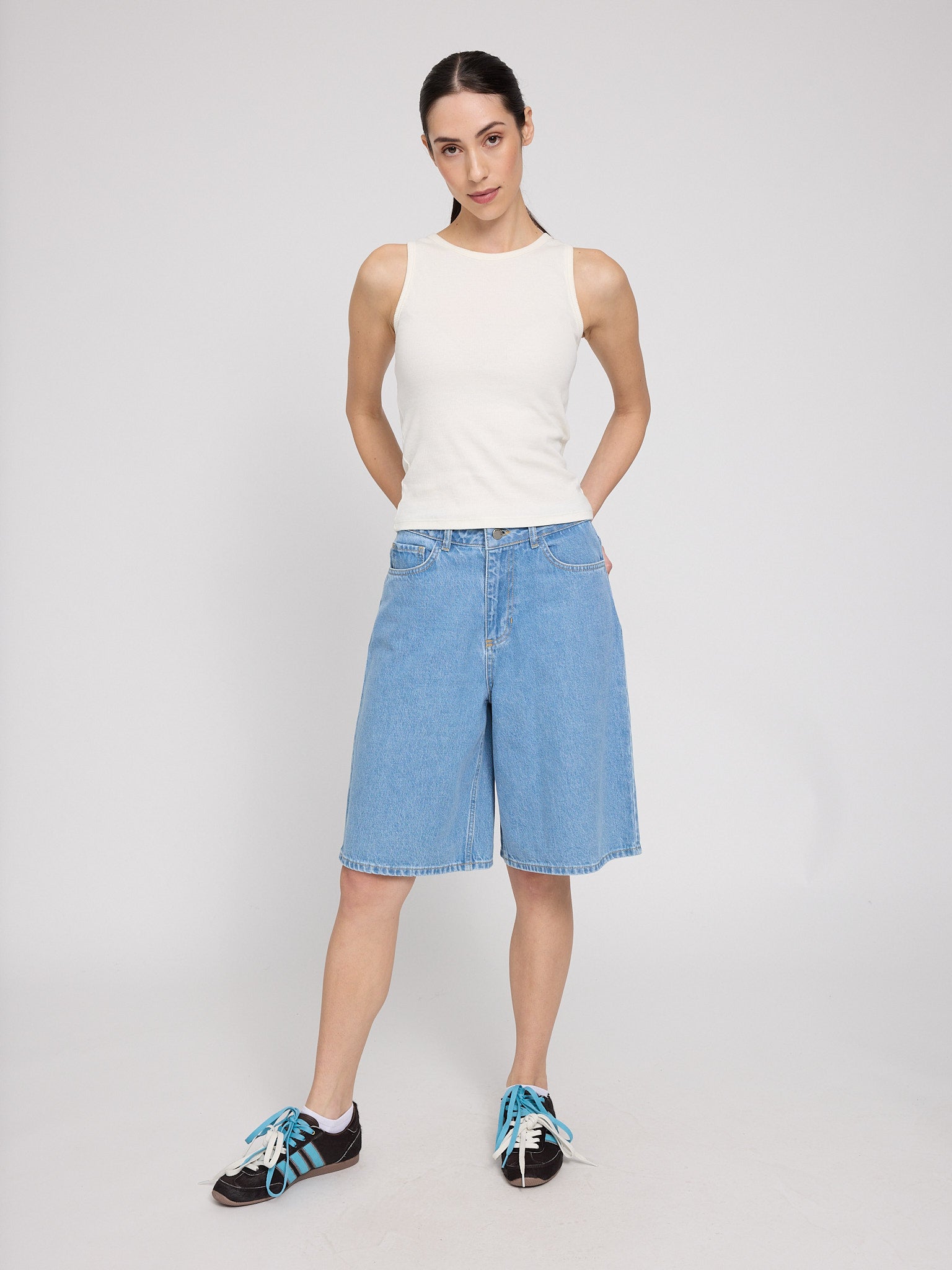 Denim Bermuda Shorts
