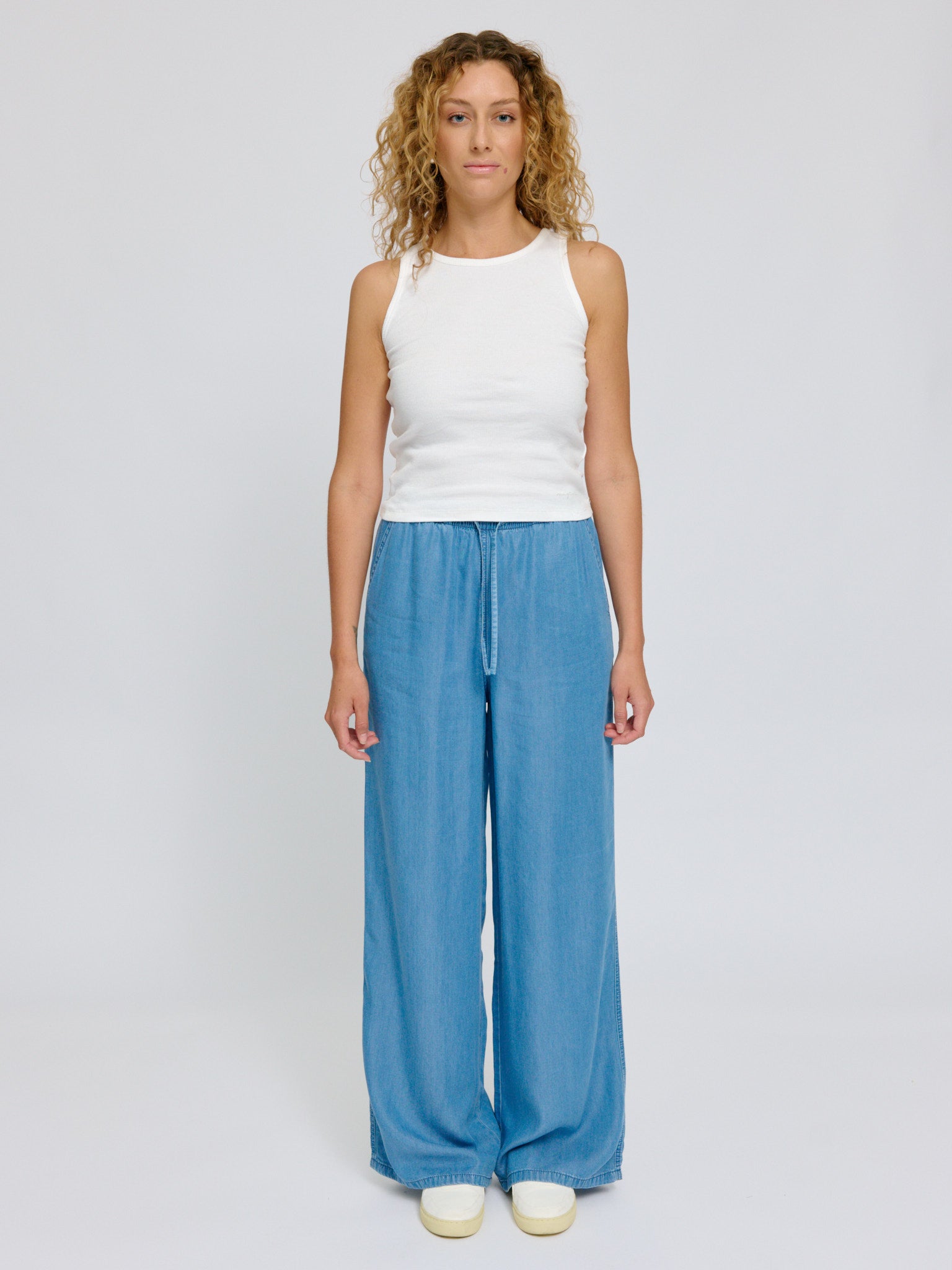 Drawstring Tencel Pants