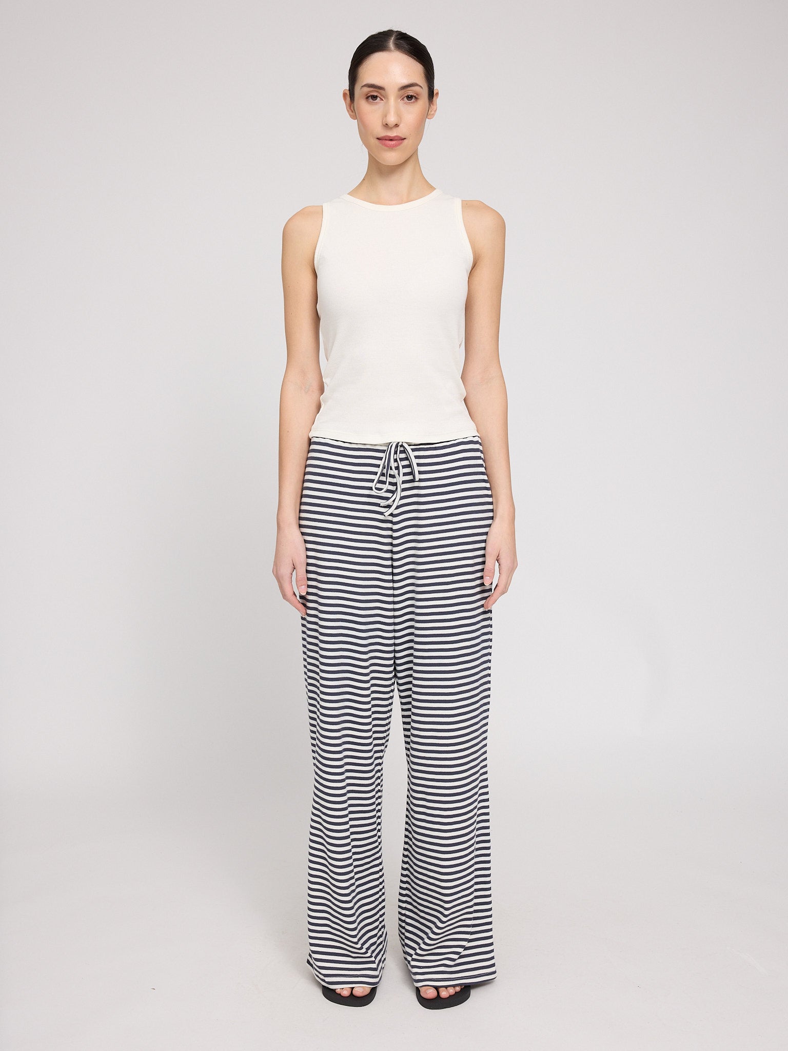 Striped Rib Pants