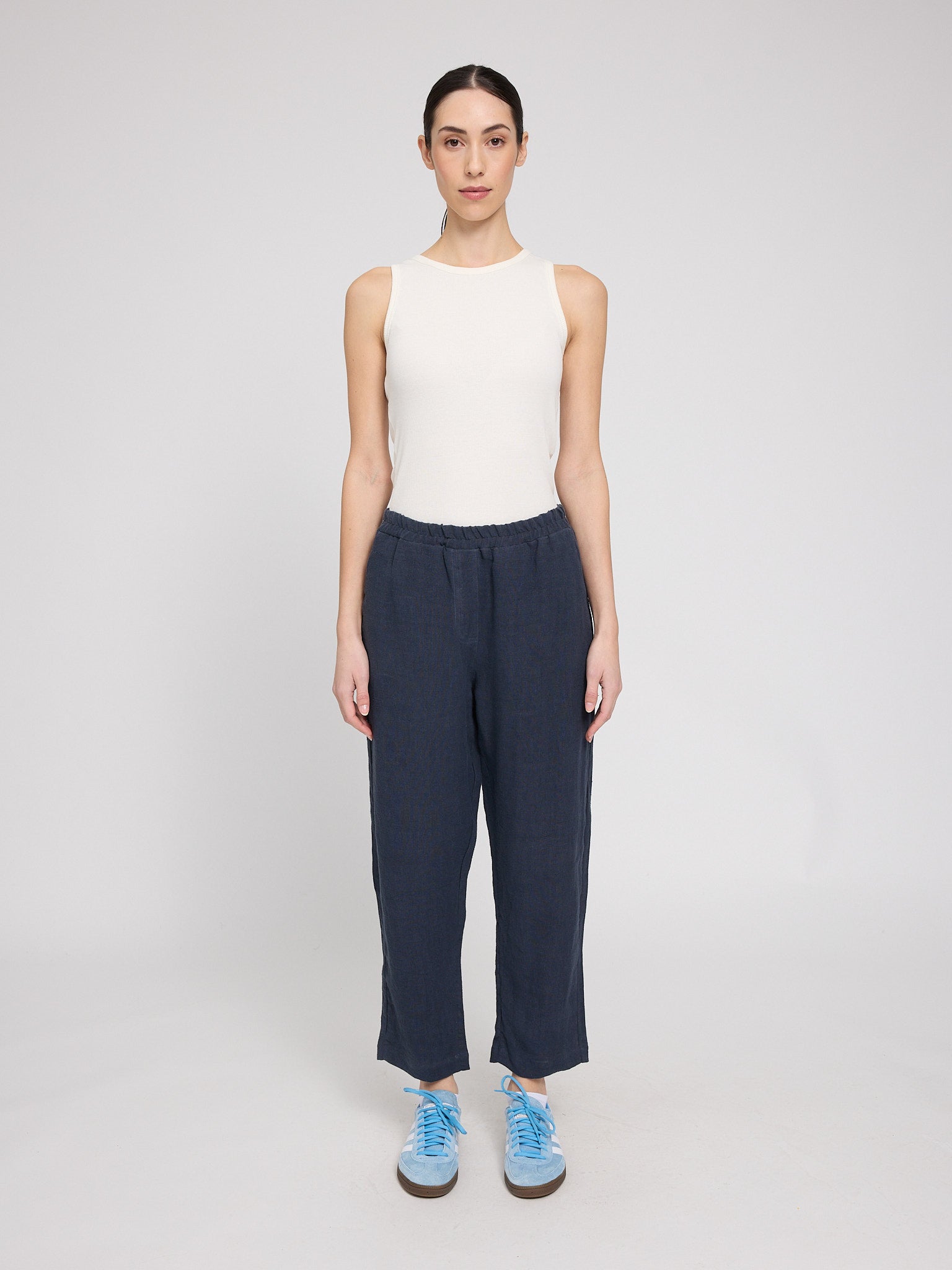 Straight Leg Linen Pants