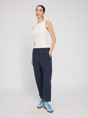 Straight Leg Linen Pants