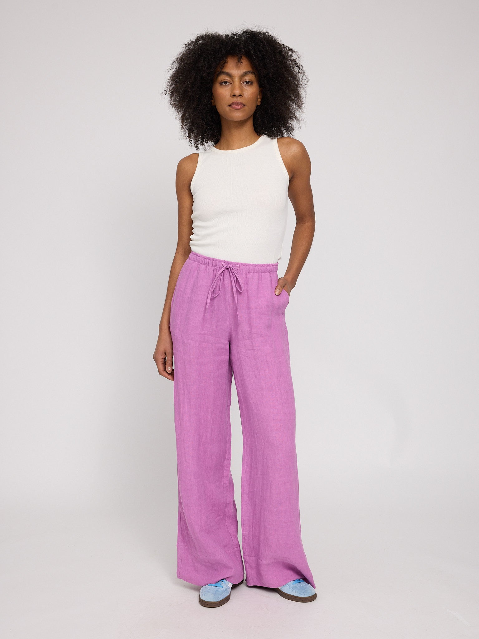 Drawstring Linen Pants