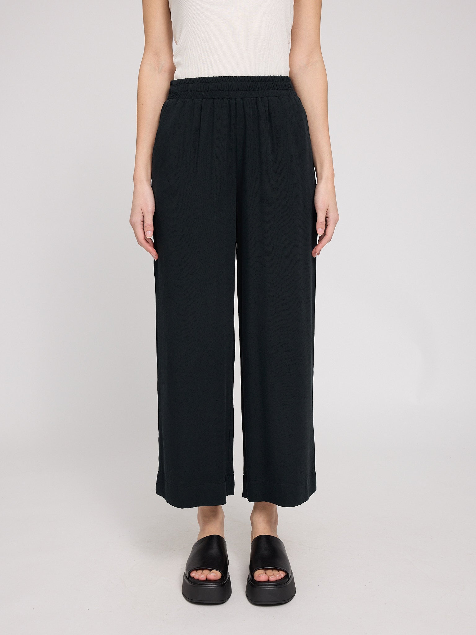 Wide Leg Viscose Pants