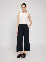 Wide Leg Viscose Pants