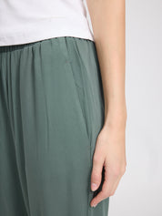Straight Leg Viscose Pants