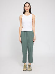 Straight Leg Viscose Pants