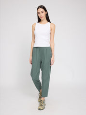 Straight Leg Viscose Pants
