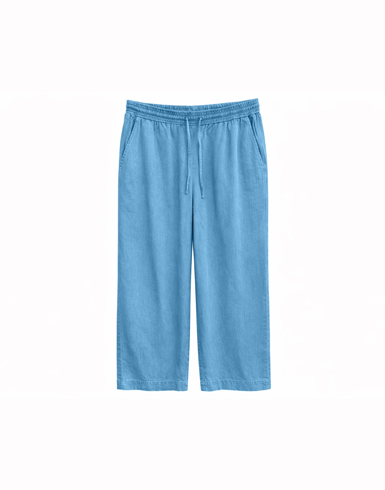 Wide Leg Tencel Pants Elastic