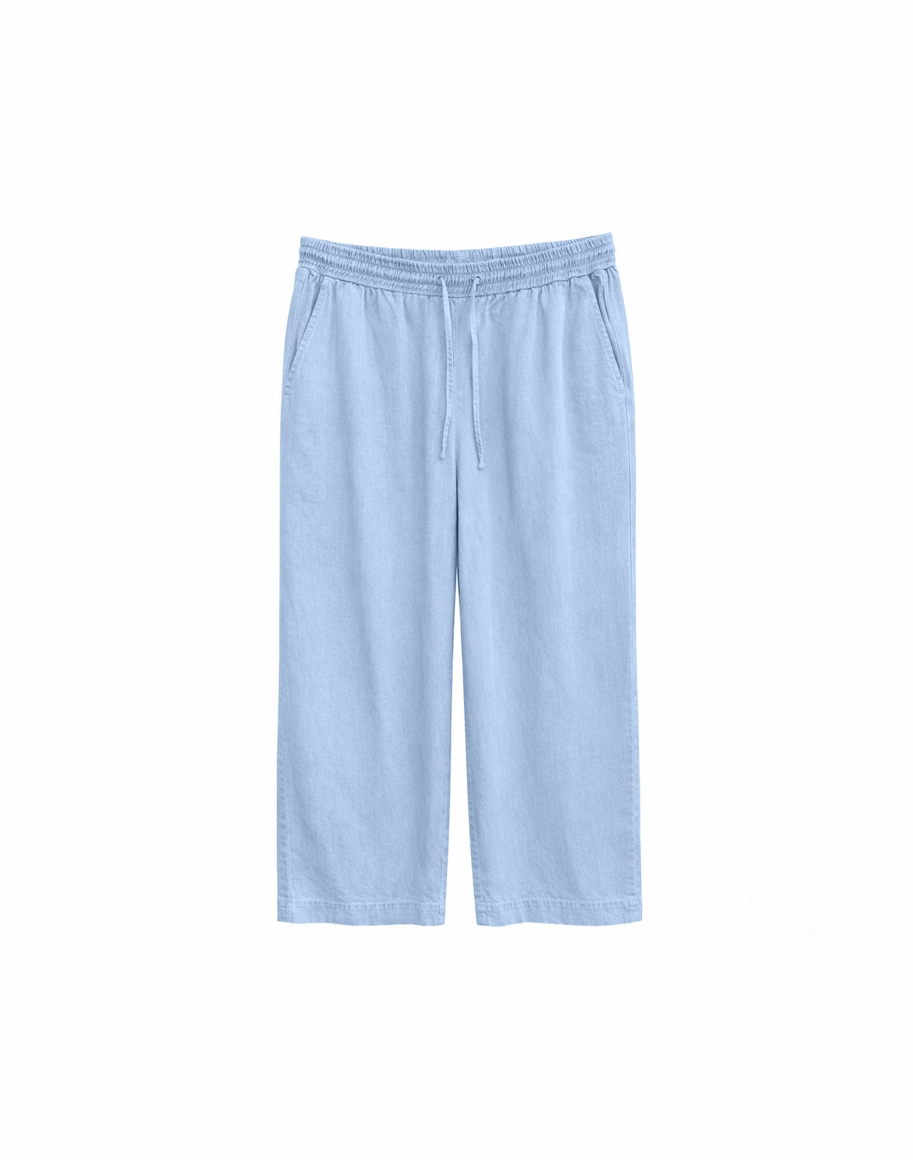 Wide Leg Tencel Pants Elastic