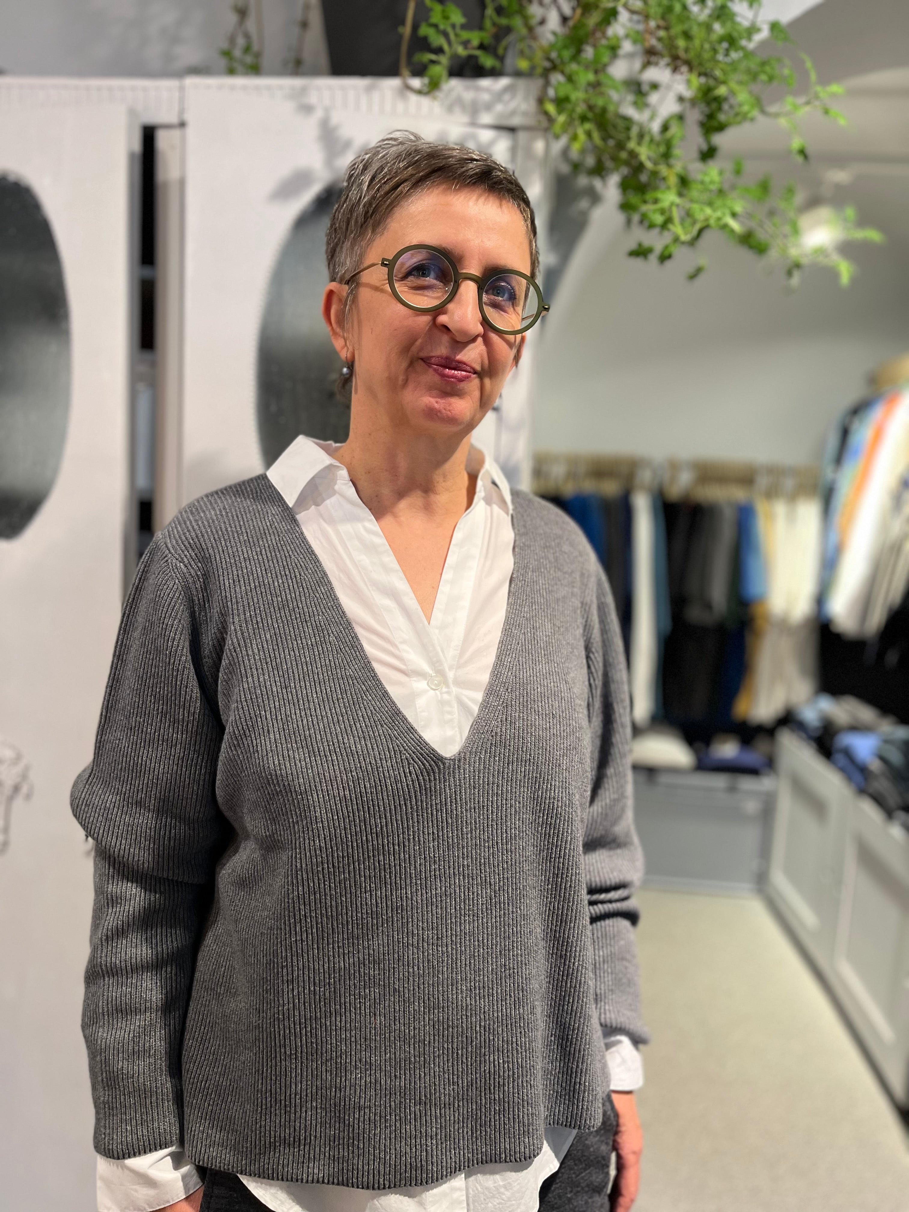 Knitted Sweater Aloma - Grey Aloma