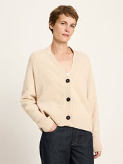 Strickjacke - sahara melange