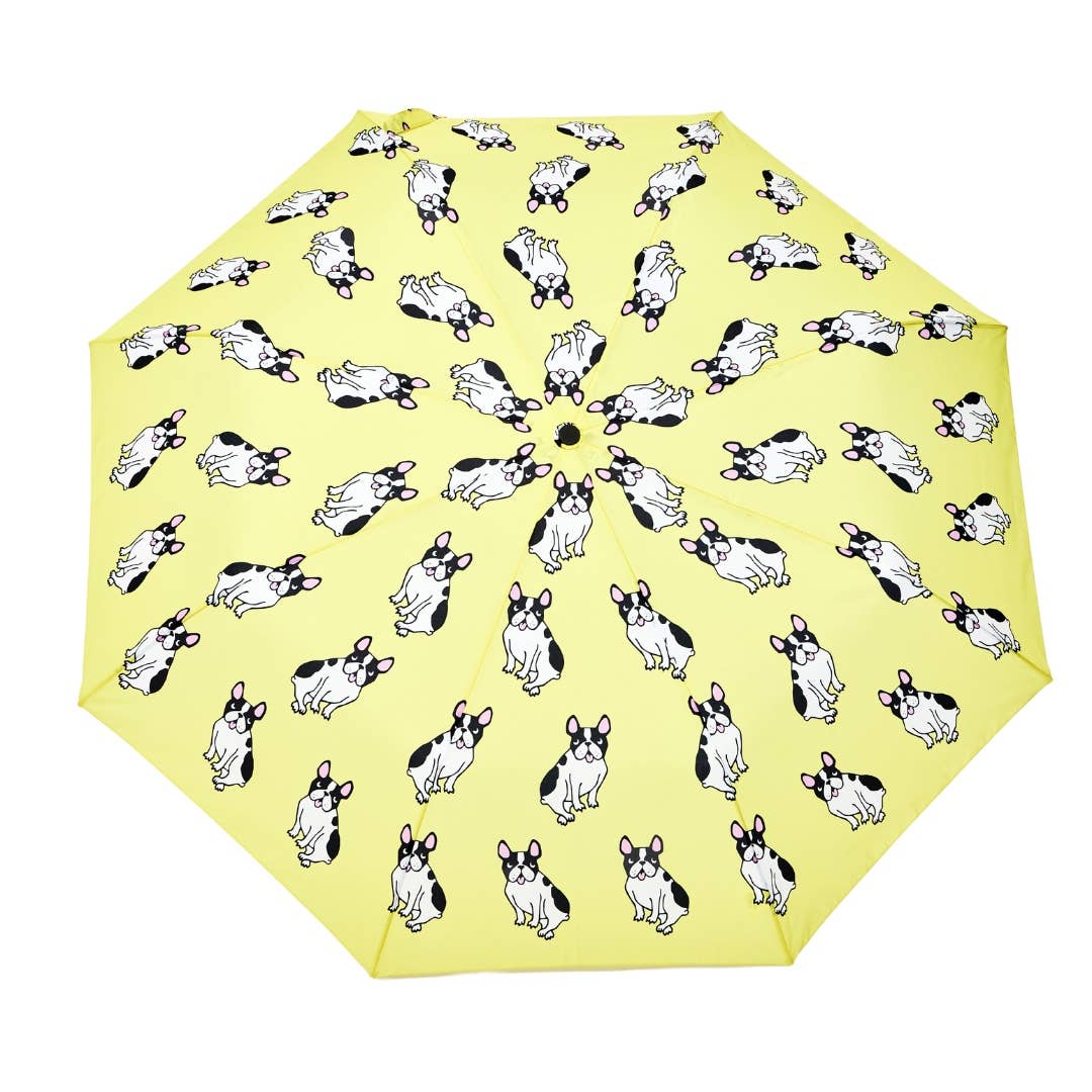 Limitierter Coucou Suzette - Gelber Frenchie Regenschirm