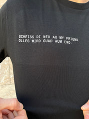 T-Shirt - Scheiss di ned au