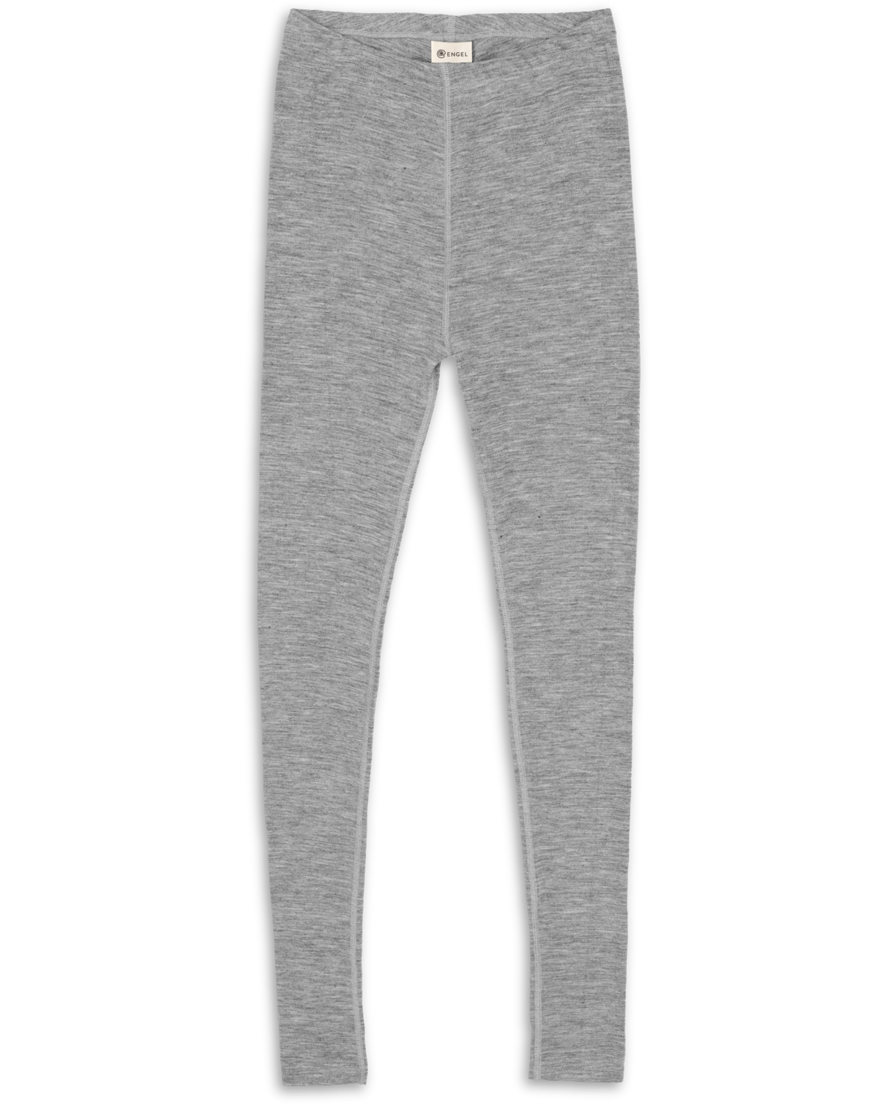 Graue Sportleggings vor neutralem Hintergrund