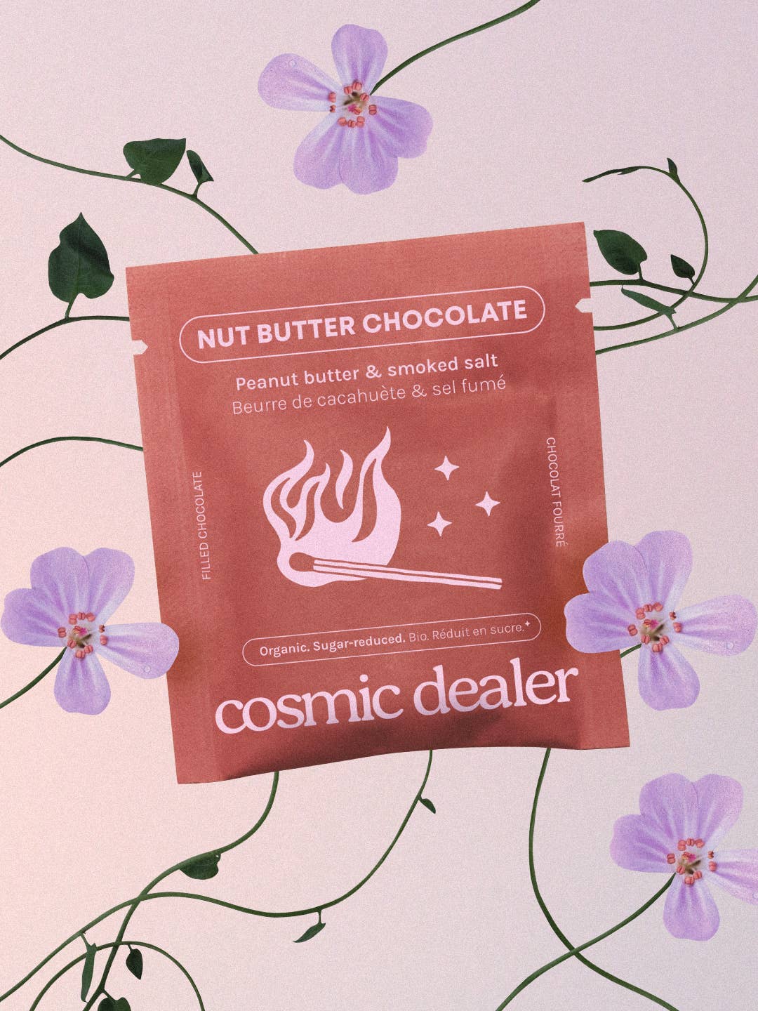 Geschenkbox mit 4 Nussbutter-Pralinen - Valentinsedition