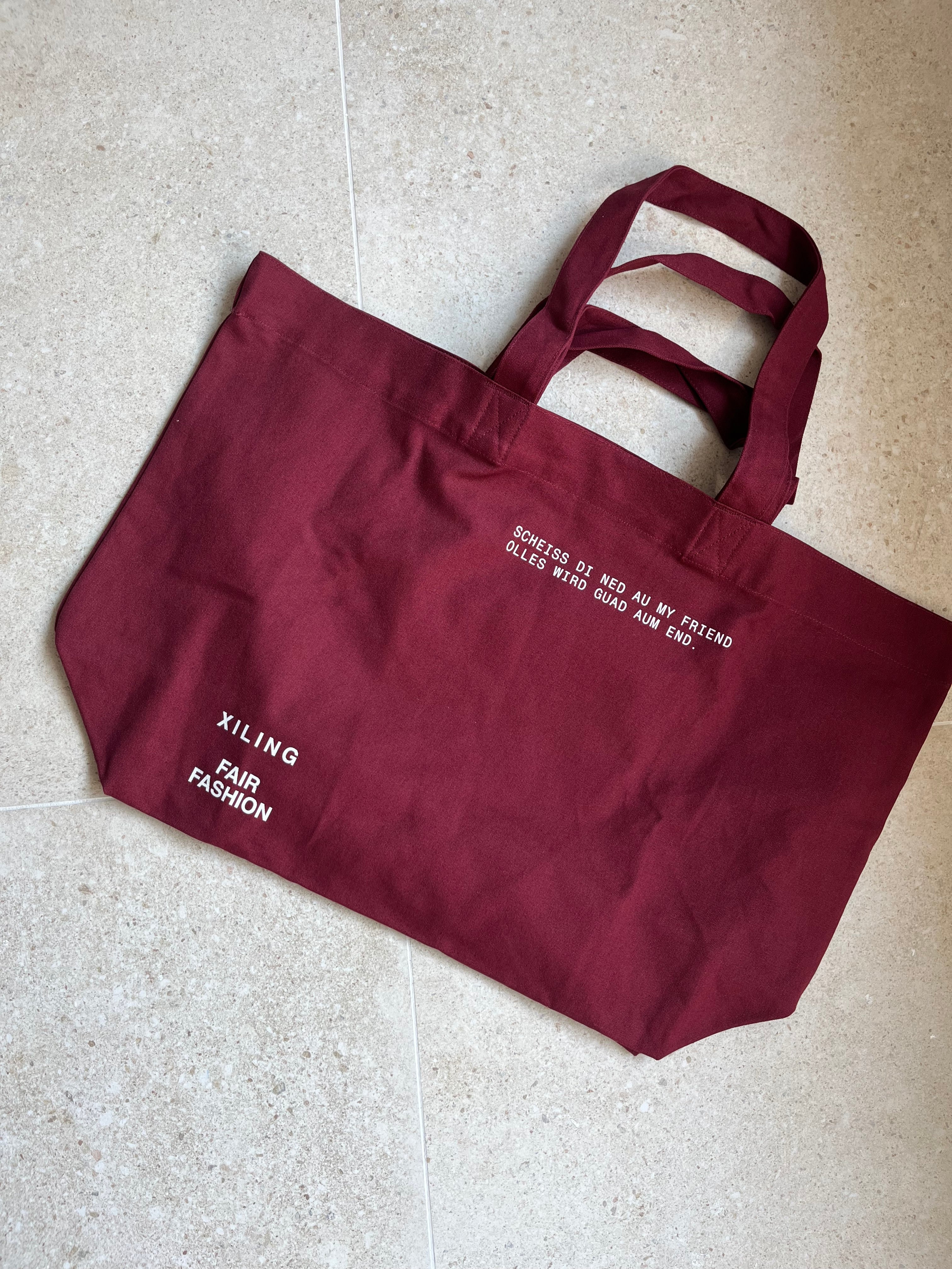 Organic Shopping Bag - Scheiss di ned au