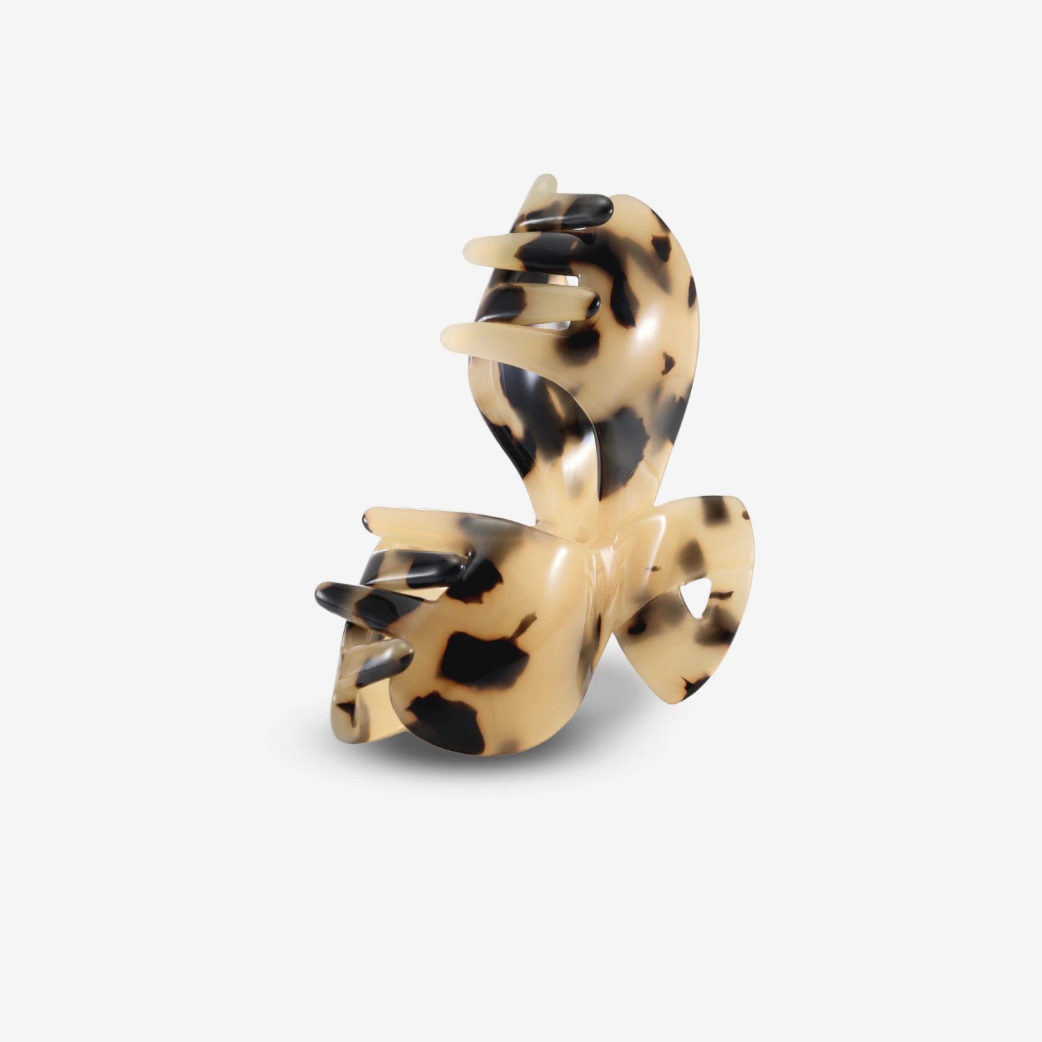 Skulpturartiger Haarclip in Tiermuster