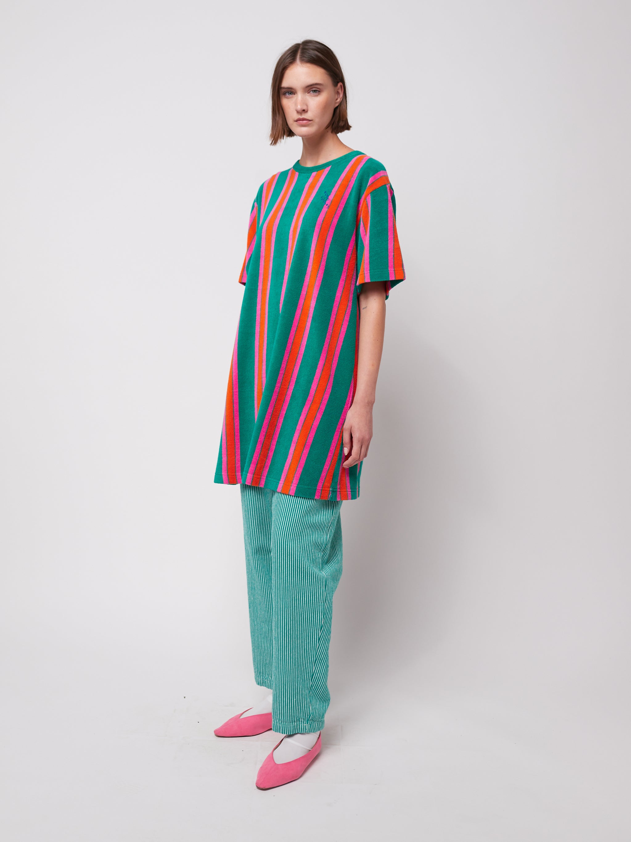 Terry Short Dress - Multicolor
