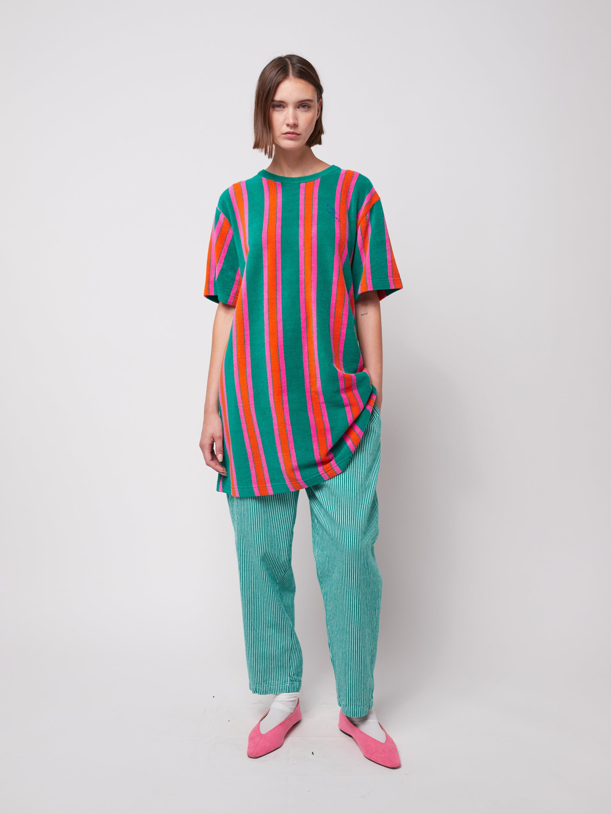 Terry Short Dress - Multicolor