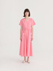 V-neck shirt dress