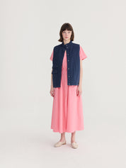 V-neck shirt dress