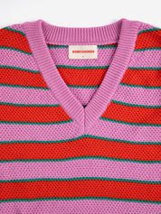 Stripes V-neck vest