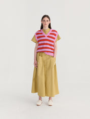 Stripes V-neck vest