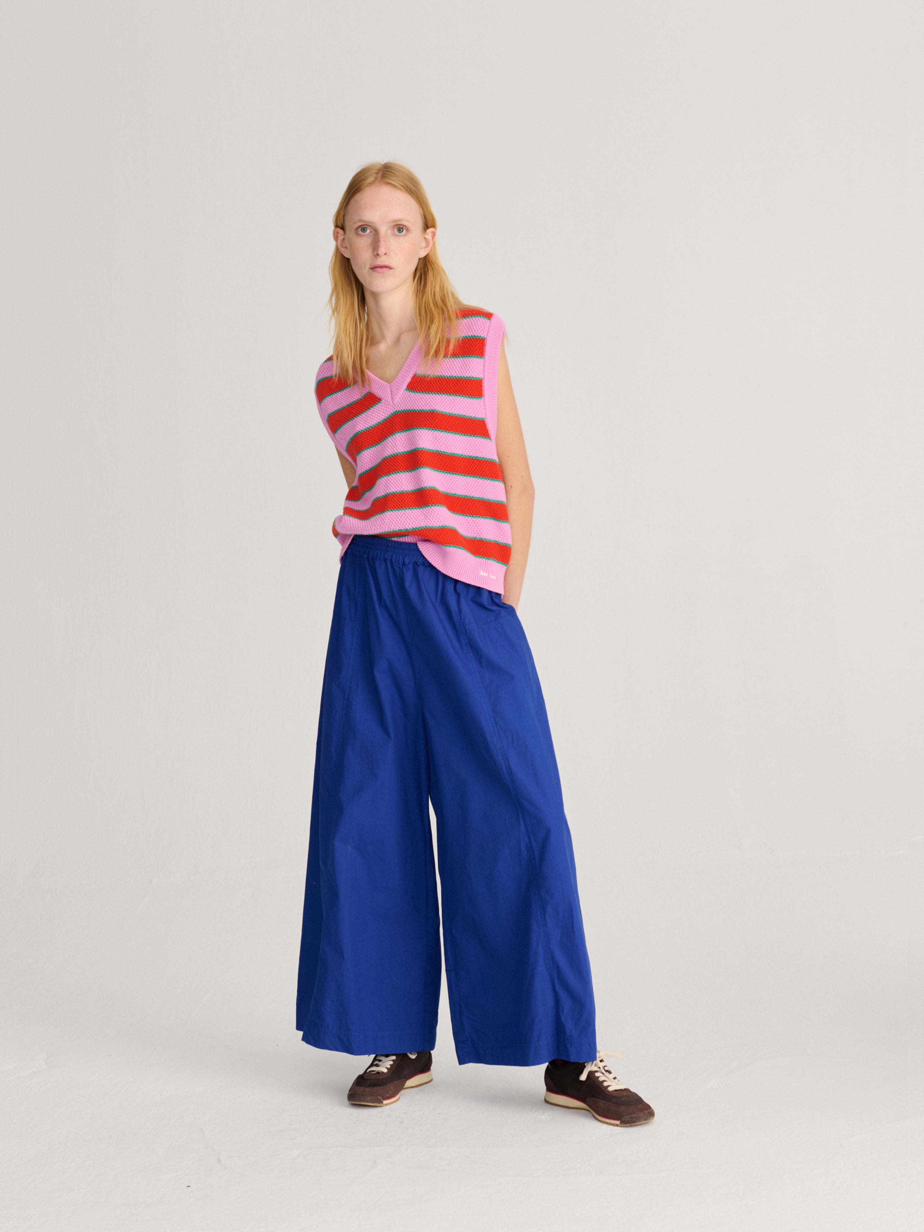 Stripes V-neck vest