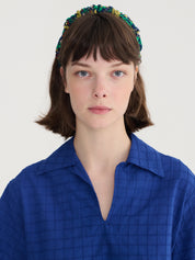 Color Herbalist bluebgathered headband