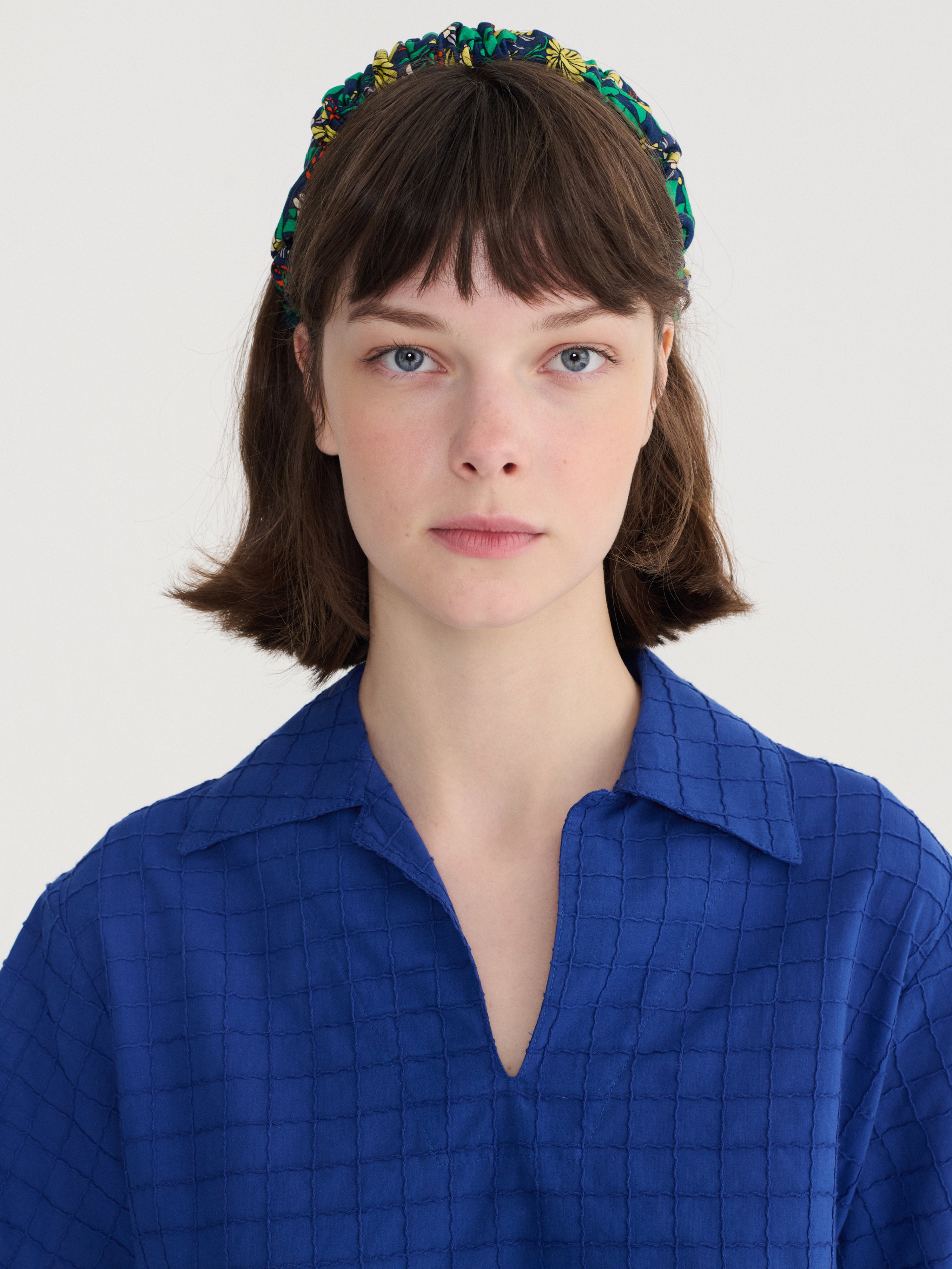 Color Herbalist bluebgathered headband