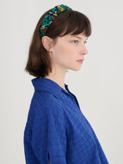Color Herbalist bluebgathered headband