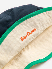 Color block bucket hat