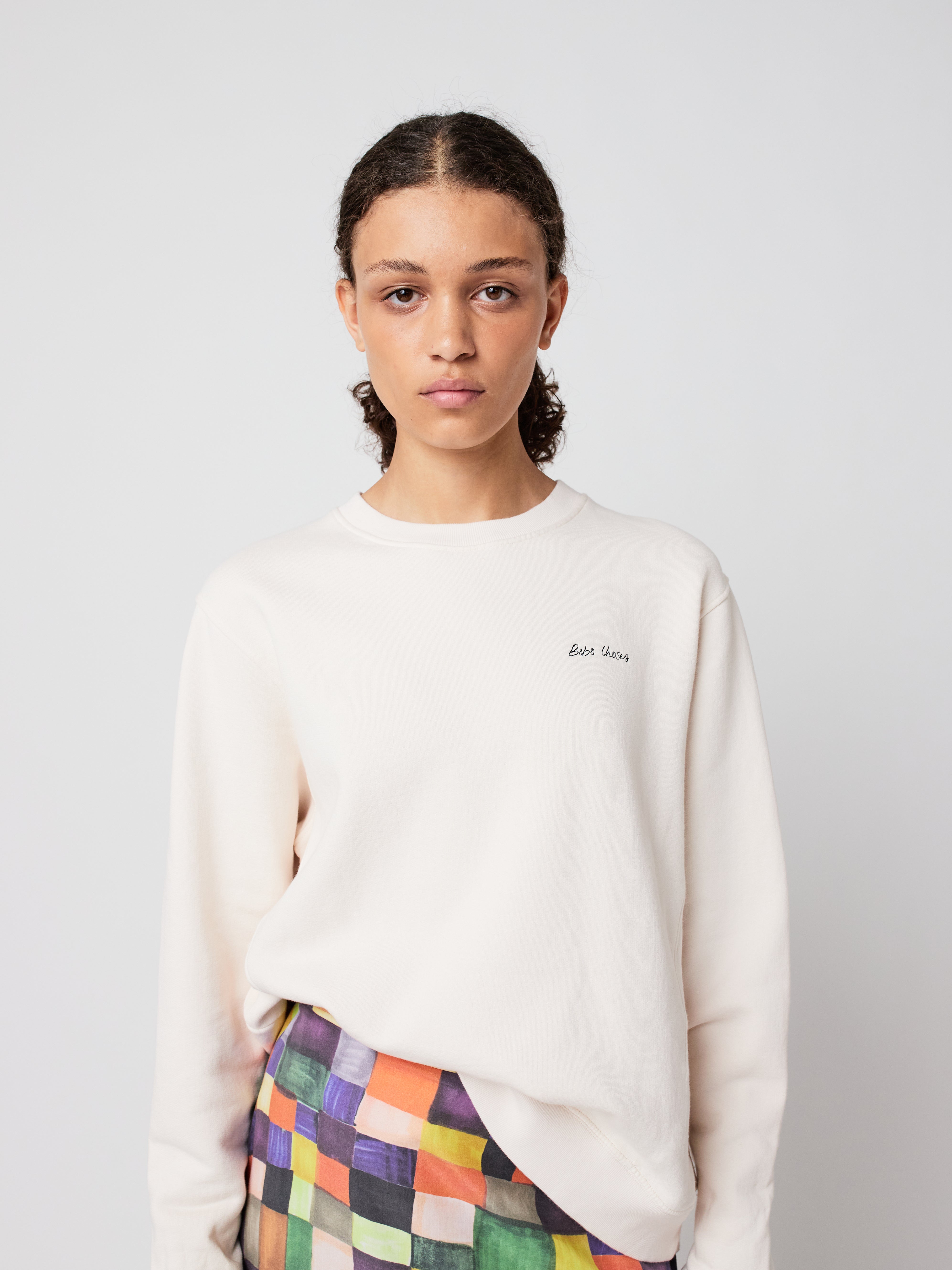 Mr Pencil Fitted Sweatshirt - Offwhite