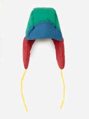 Color Block Padded Chapka - Multicolor Head