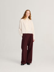 WOVEN HIGH WAIST