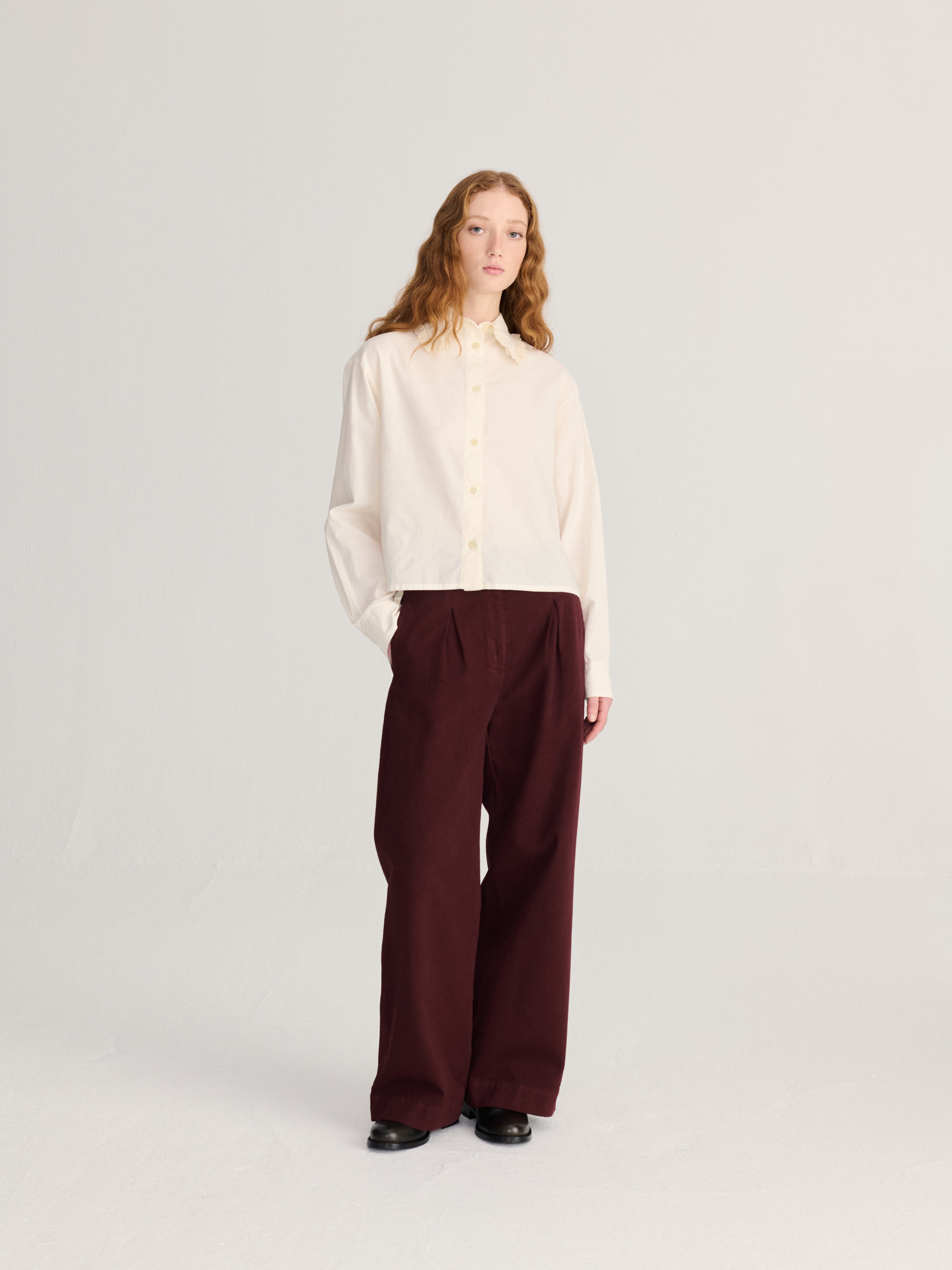 WOVEN HIGH WAIST