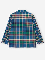 WOVEN BLAZER - blue
