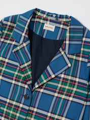 WOVEN BLAZER - blue