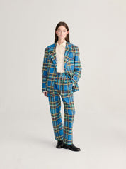 WOVEN STRAIGHT FIT - blue