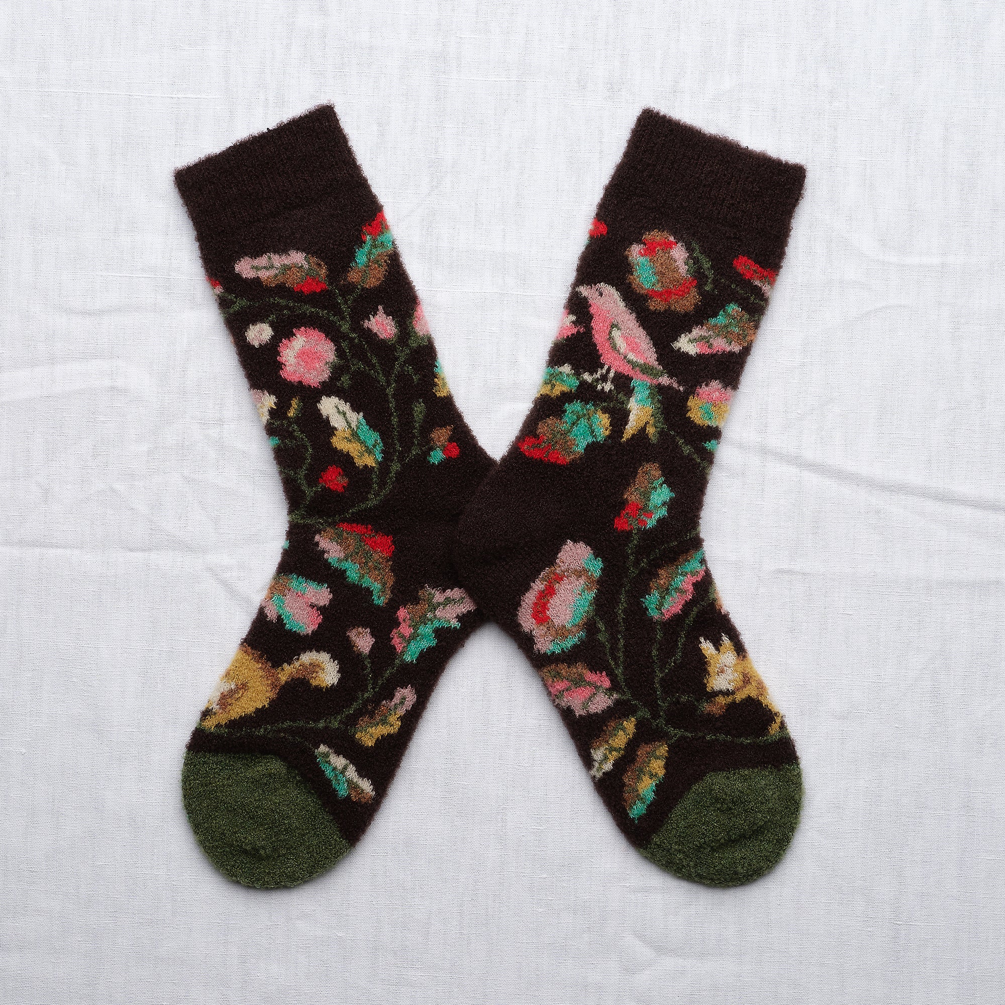 Socken Mousse Oiseau