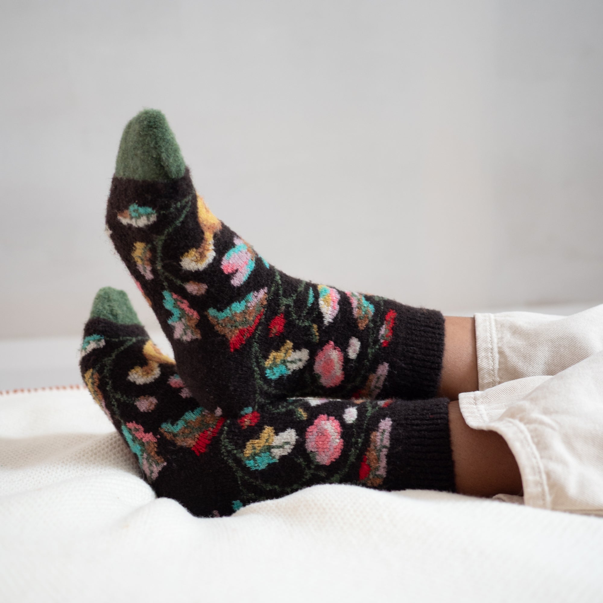Socken Mousse Oiseau