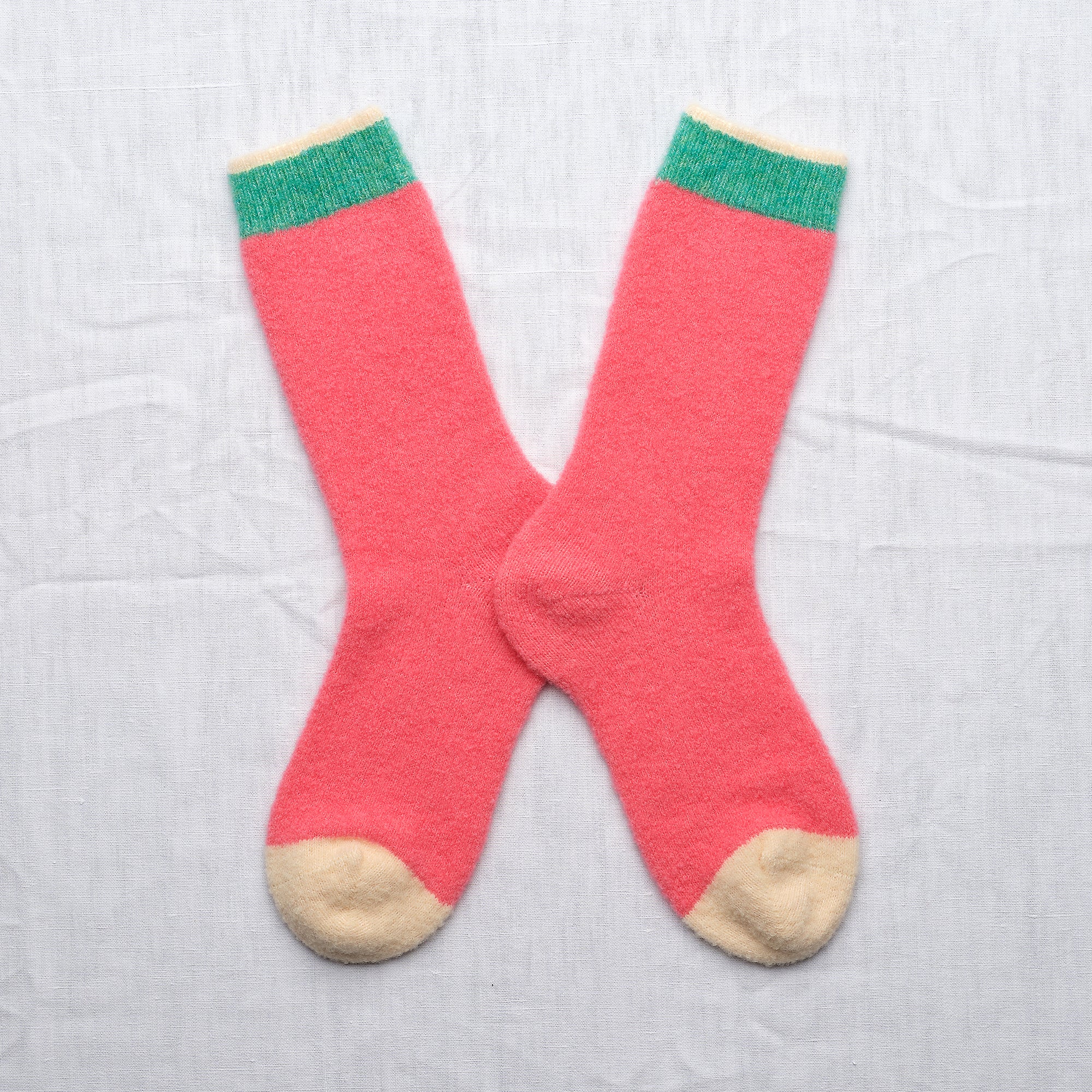 Socken Mousse Unis Rose