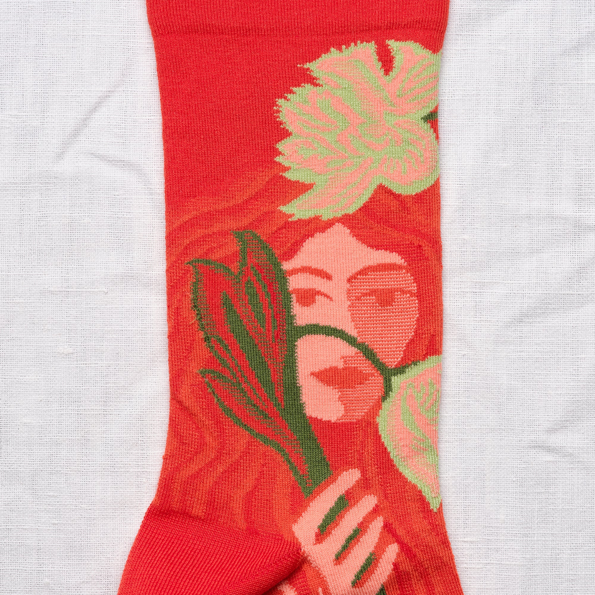 Socken Visages rouge