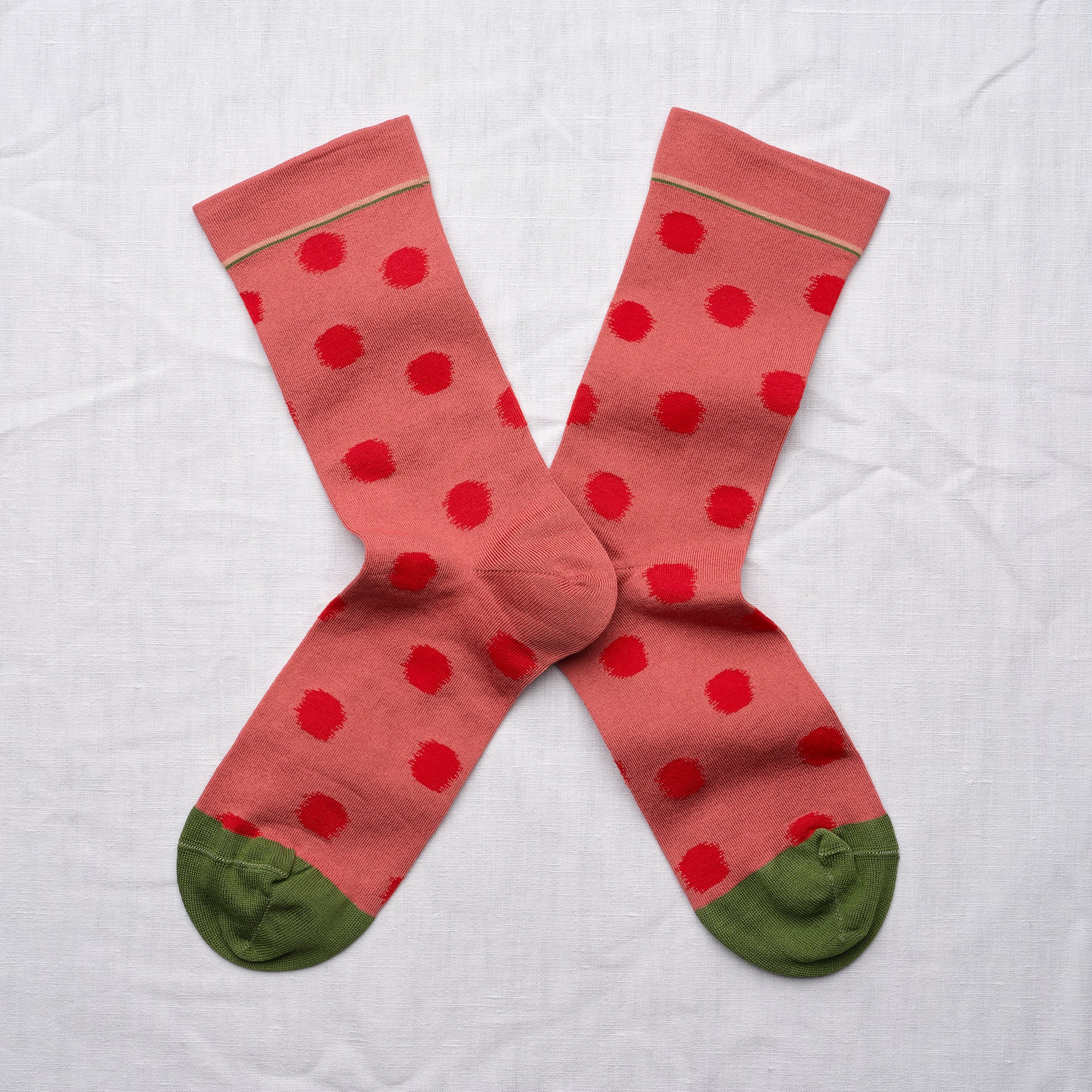 Socken Pois Rouge