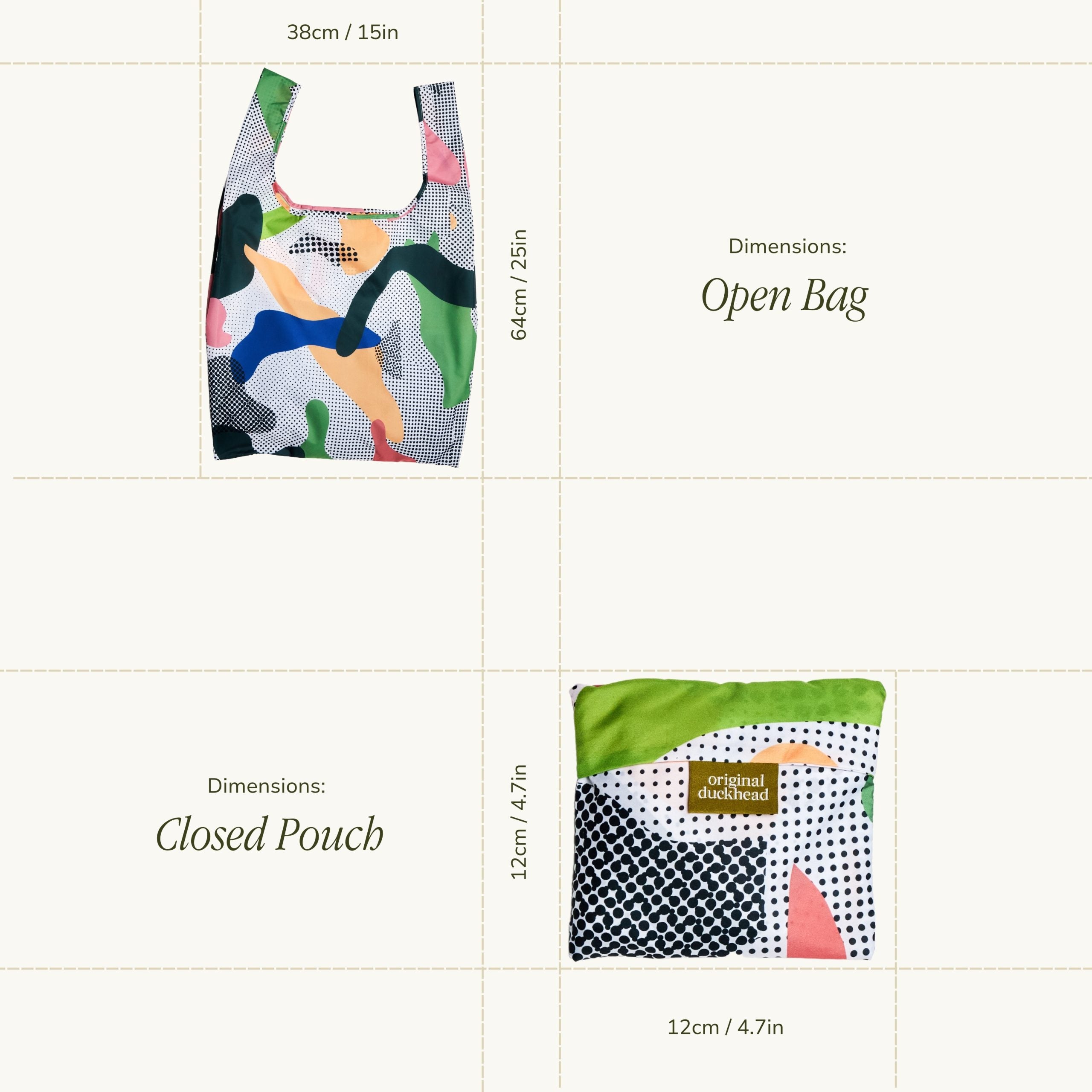 Bunte Taschen in verschiedenen Größen und Designs