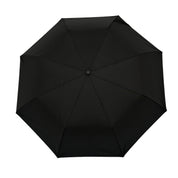 Geschlossener schwarzer Regenschirm von oben